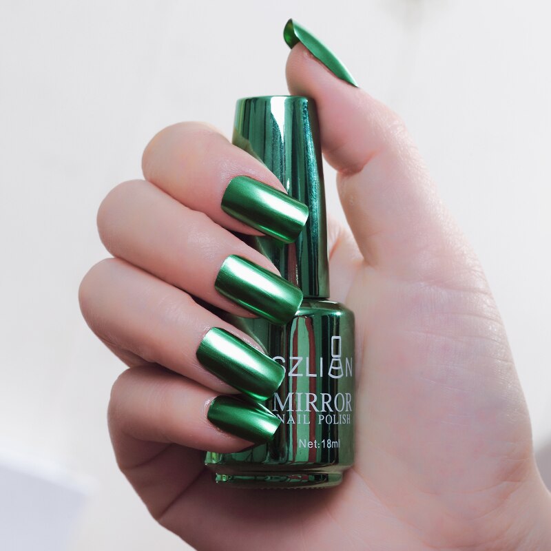 12ColorFashion Spiegel Nagellack Silber Lila Rose Gold Farbe 6ML Langlebige Nagellack Mädchen Nette Nagel dekoration ToolTSLM2: 11