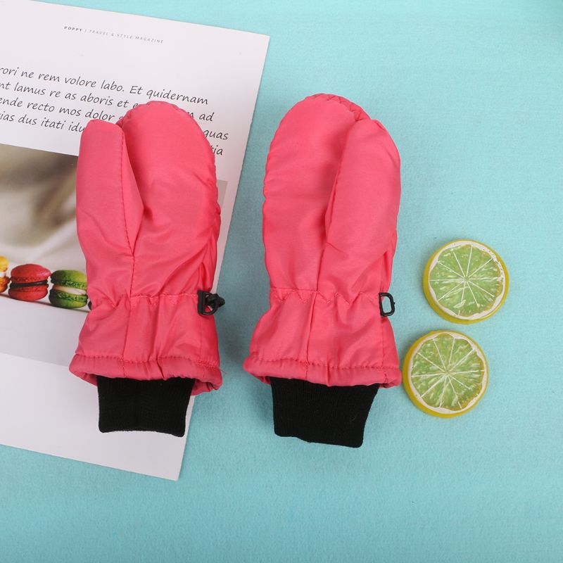 1 par crianças luvas à prova de vento para crianças meninos meninas esqui ciclismo escalada ao ar livre luvas inverno quente à prova dwaterproof água