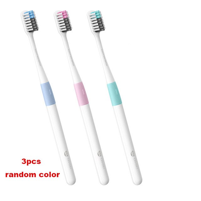 Xiaomi doctorb tandbørste basmetode sandbede bedre børste wire 4 farver dyb rengøring tandbørste inklusive 1 rejsekasse: 3 stk tilfældig farve