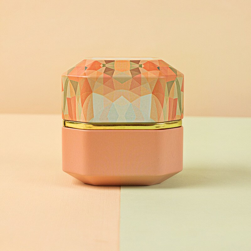 Mini boîte à thé étain cuisine pot support de stockage carré scellé thé feuilles fer boîte d'emballage Style chinois conteneur boîtes carrées: Orange