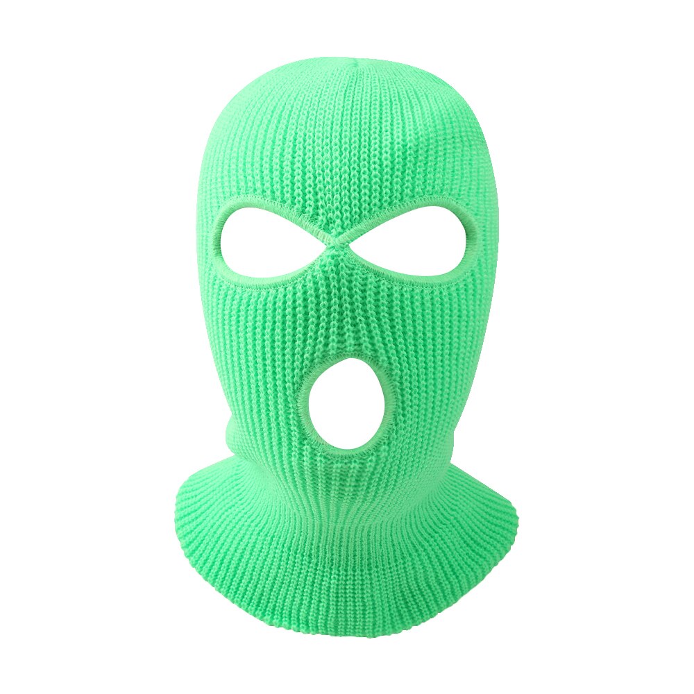 3 hull vinter varm unisex balaclava maske lue full ansiktsmaske svart strikket ski snowboard lue caps hip hop flere farger lue: A 05