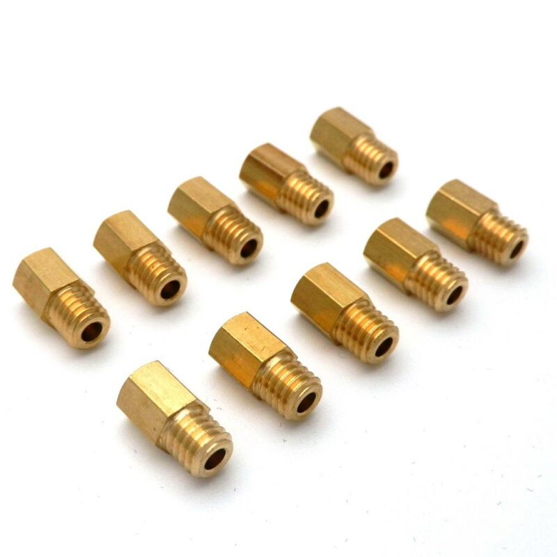 Jets principales de carburador de estilo hexagonal, 10 piezas, apto para MIKUNI VM TM TMX 18/20/22/24/26/28 200 220 230 240 250 270 280 290