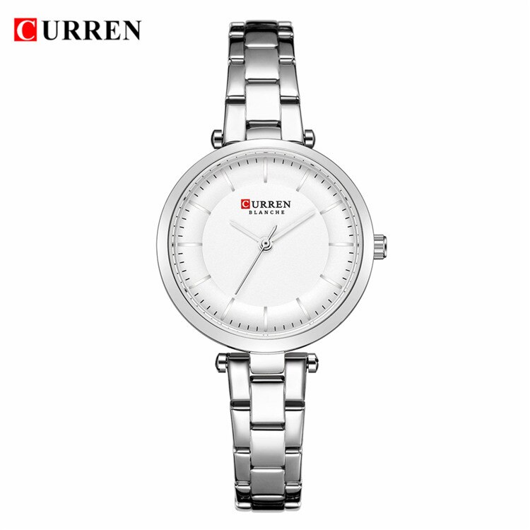 CURREN de luxe minimaliste montres à Quartz femmes Bracelet en or Rose montre décontracté mince horloge pour dames montre-Bracelet avec de l'acier