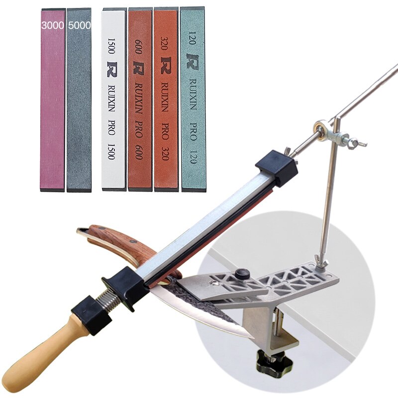 Afilador de cuchillos , afilador de ángulo fijo, piedra de afilar de diamante, Kit de sistema de afilado: 4yuan2bao