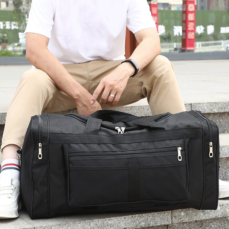 Men's Outdoor Waterproof Sports Gym Bag Leisure Yoga Fitness Shoulder Bag Large Capacity Nylon Portable Travel Bag