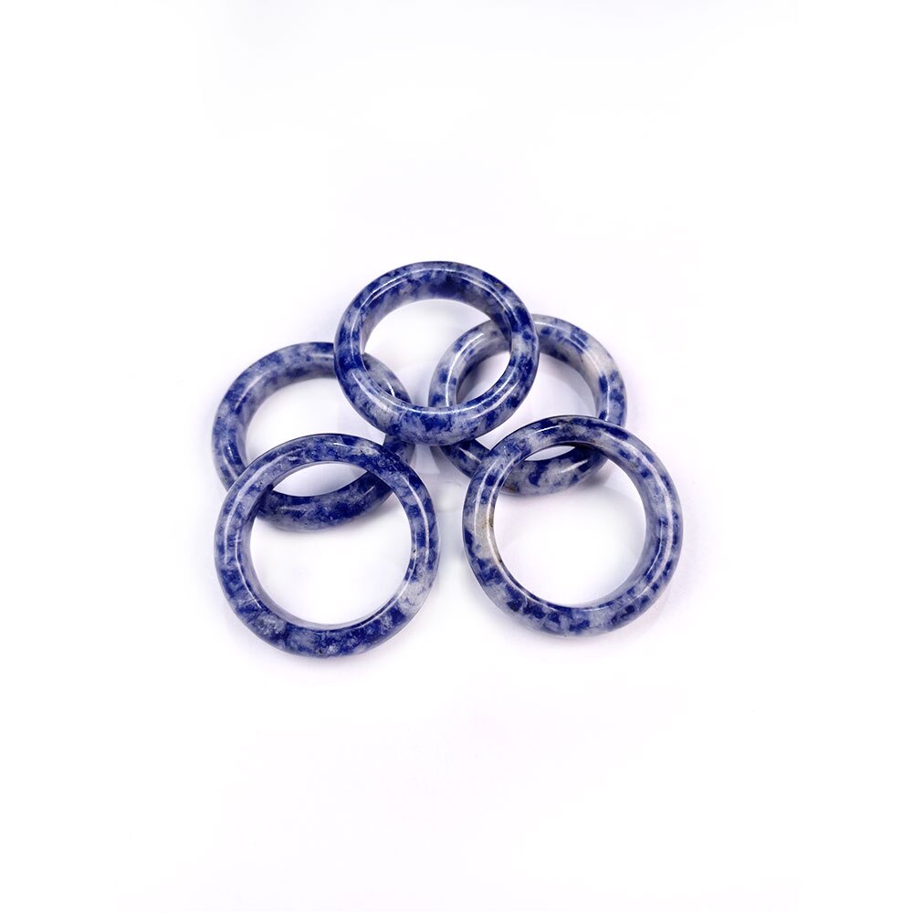 Natürliche stein ringe charme schmuck eine vielfalt von steinen zwei arten von modelle trendy für frauen oder freundin 6mm