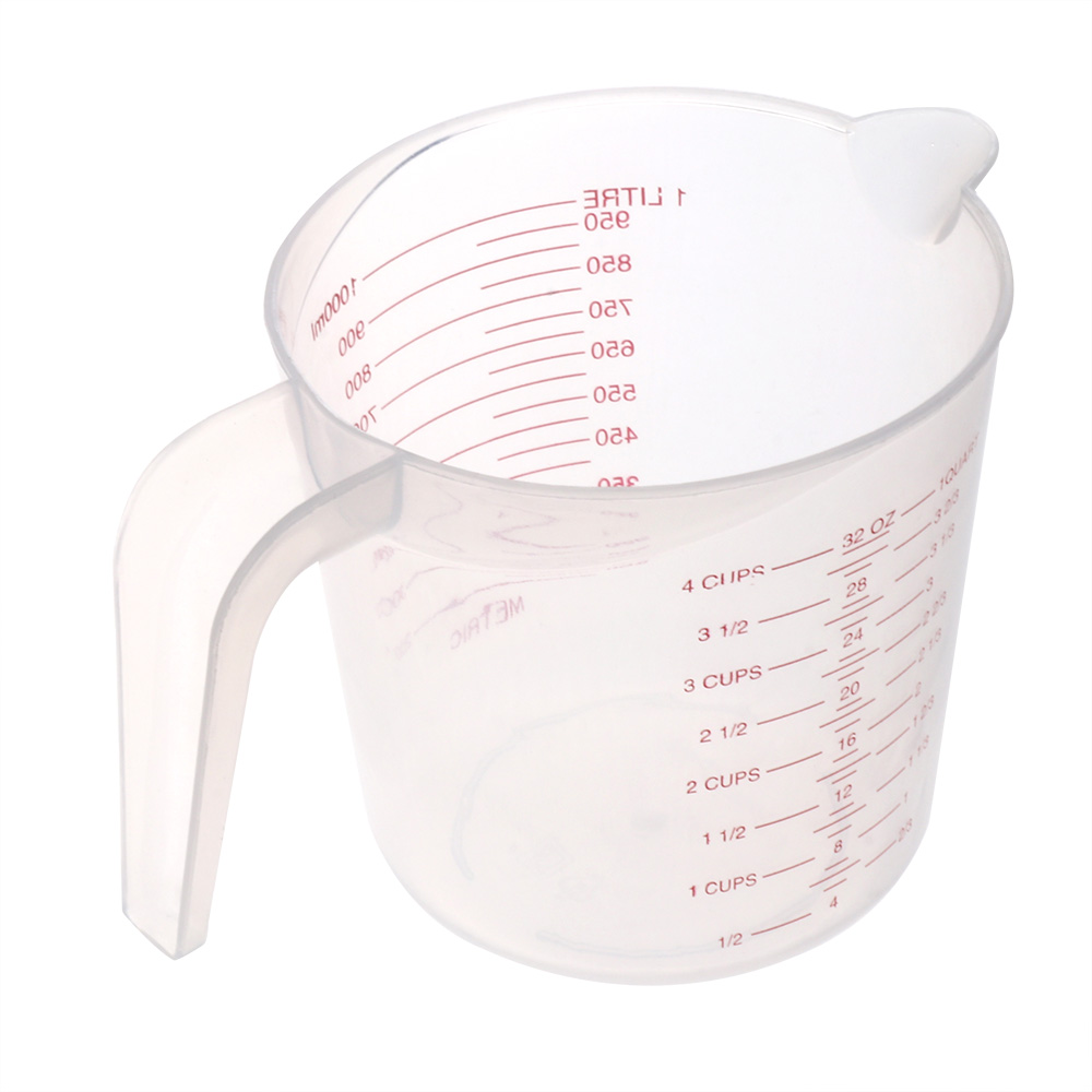 Measuring Cup for Baking Beaker Liquid Measure JugCup Container Measuring Jug Cup Clear Plastic Graduated
