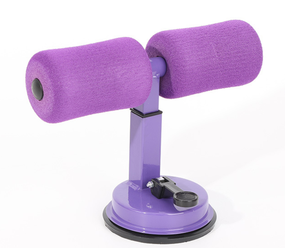 ABS Trainer Sit Up Aid Self-Suction Fitness Equipment Abdominal Strength Trainer Home Gym Muscle Training Men Women Weightloss: purple