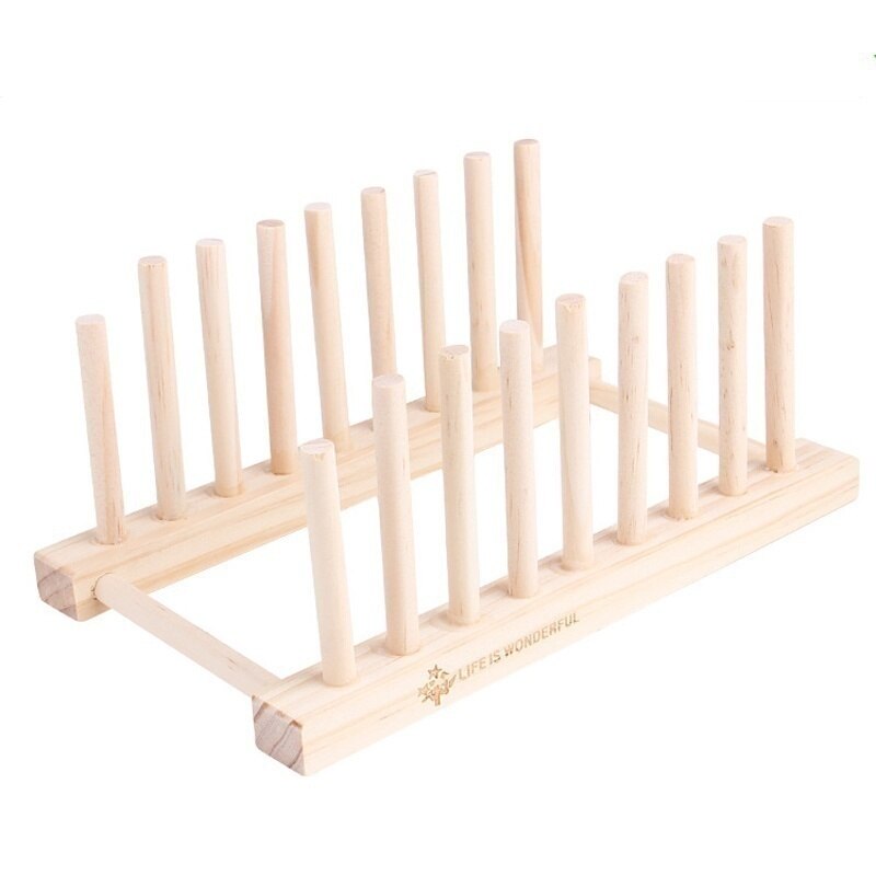 9/4 schicht Bambus Gericht Gestell Abtropffläche Trocknen Abtropffläche Lagerung Halfter Stehen Küche Schrank Organizer für Gericht/Platte/Schüssel/tasse: 9 Schichten