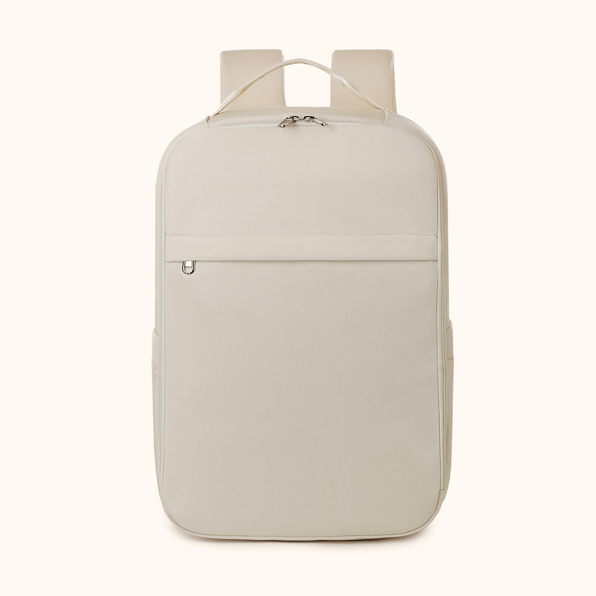 Mochila para mujer 2025, nueva mochila sencilla para ordenador de negocios, bolsa de viaje de gran capacidad para exteriores, bolso escolar para estudiantes para niños: Beige