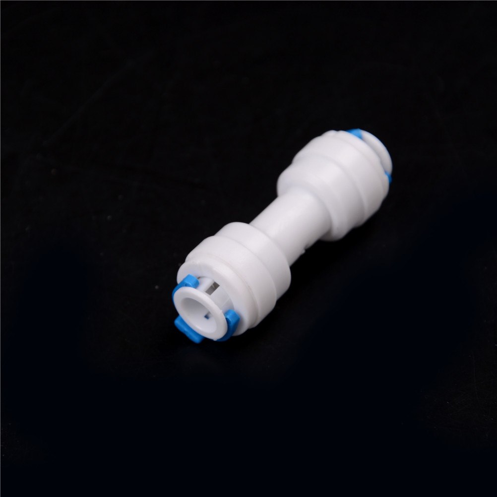1/4" Equal Straight Tube OD Quick Connection Fittings Aquarium RO Water System Pipe Connector 1PCS