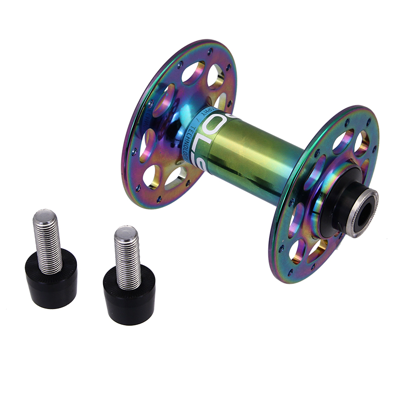 Piezas de ciclismo de pista de rodamiento sellado de cubo delantero y trasero de cubo de engranaje fijo de POLSO: Rojo