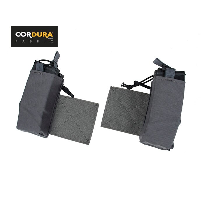 TMC SS Micro Chest Rig Radio Side Pouch Set Expander Wings Wolf Grey(SKU051543): Default Title