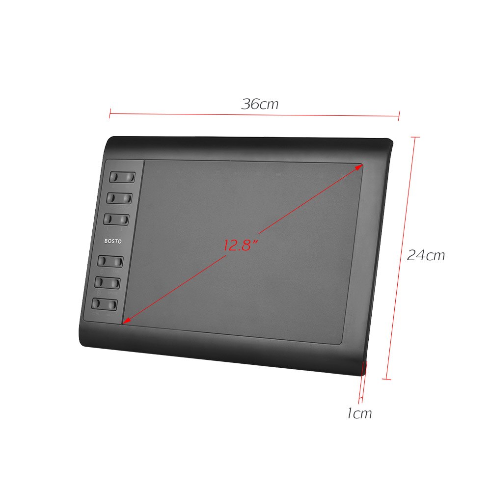 Bosto tablette numérique tablette graphique planche à dessin 8192 niveau pression 1060 Plus 1060 plus peinture tableau d'écriture Pad