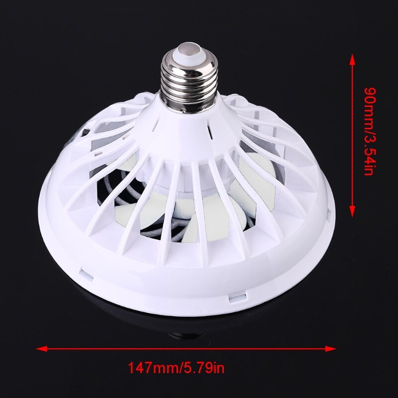 2in1 Ac 85V-265V E27 12W Led Lamp E27 Plafond Ventilator Led Lamp Voor Thuis markt