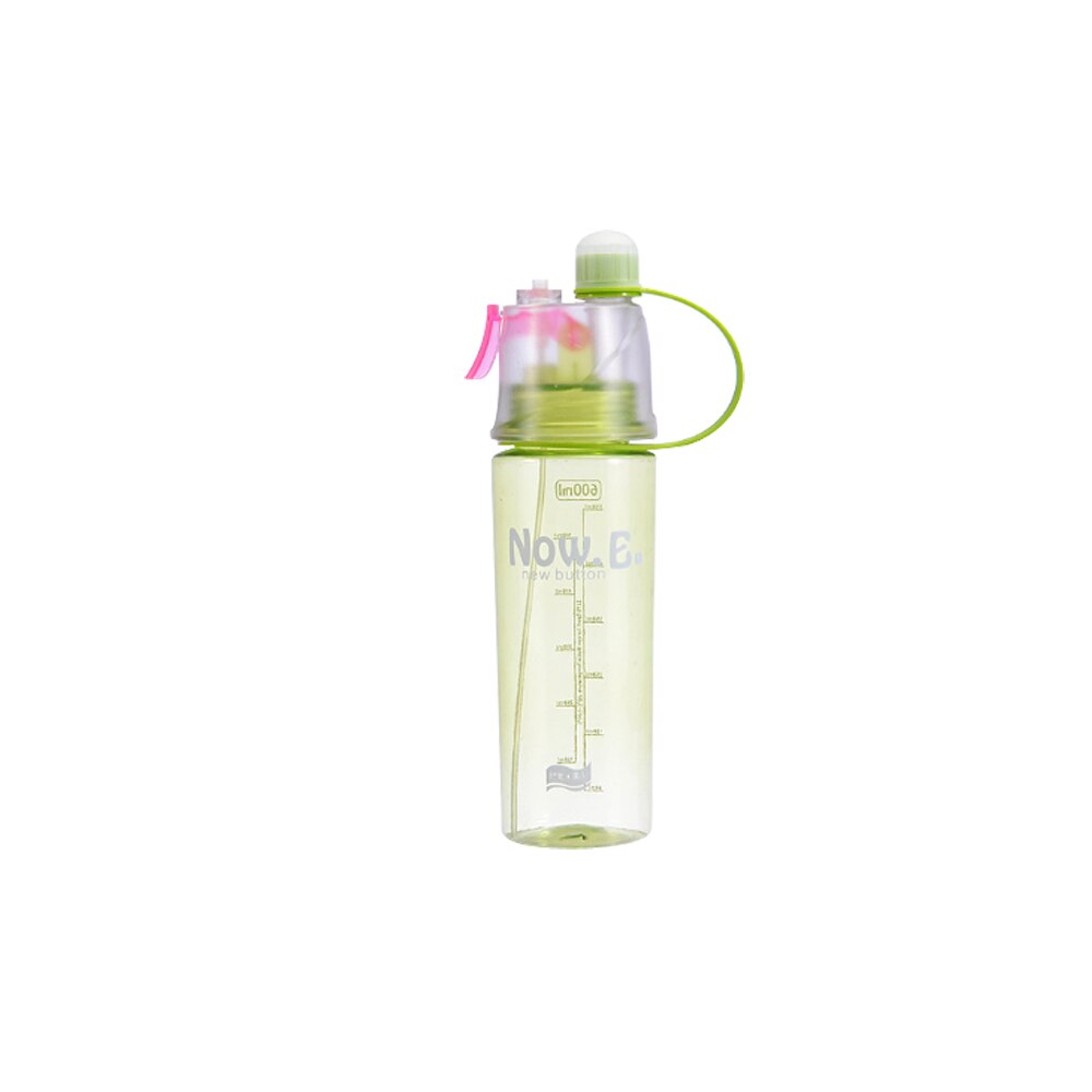 400ml/600ml dricksflaska shaker spray sport vattenflaska utomhussport bärbara flaskor cykel cykling: 400 / Grön