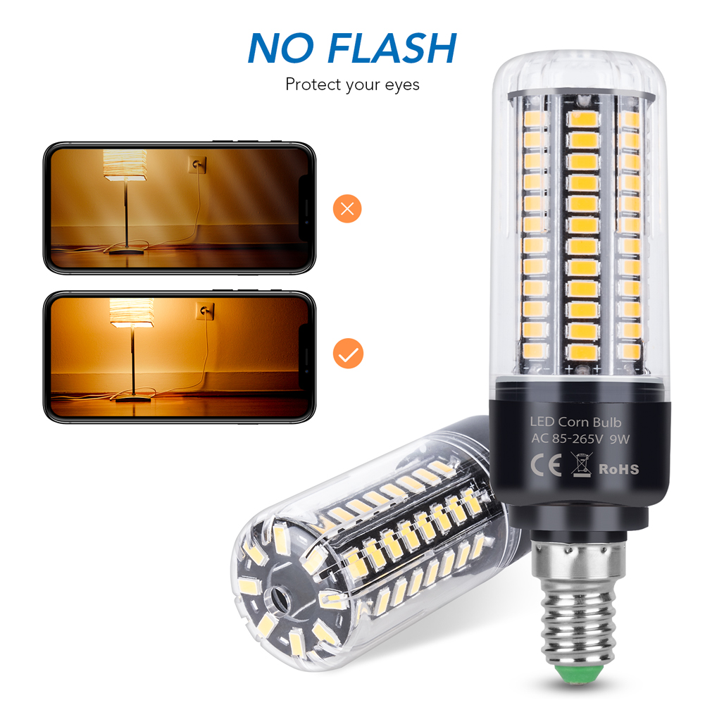 Ampoule LED E27 220V 110V E14, lampe à maïs B22, 3.5W 5W 7W 9W 12W 15W 20W, pour la maison, le salon, les lustres, la chambre à coucher, le froid