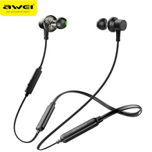 AWEI G20BLS/G20BL/G30BL Wireless Bluetooth Kopfhörer Kopfhörer Mit Mikrofon Dual Fahrer Noise Stornieren Sport Headset 3D Bass