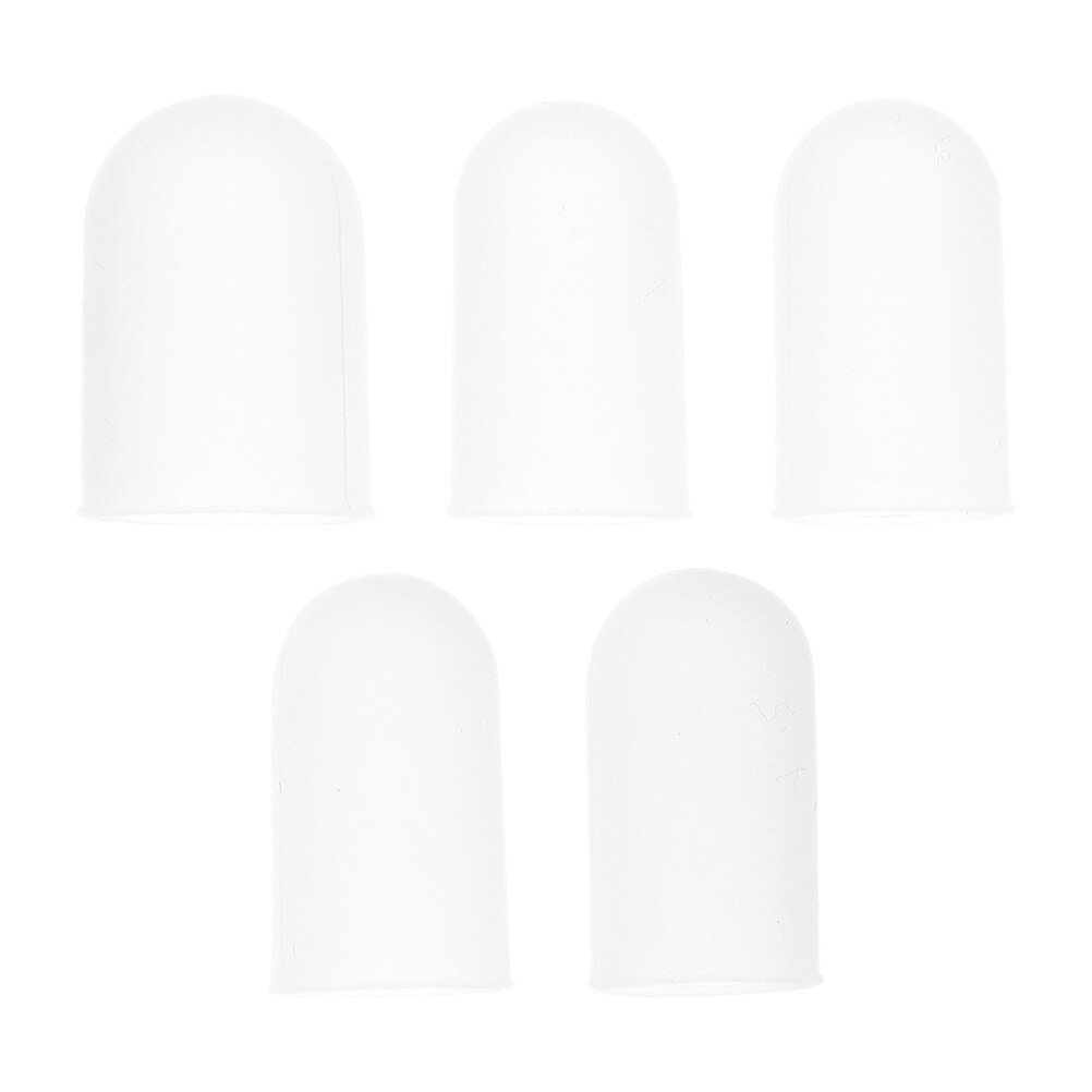 5pcs Silicone Fingertips Protective Finger Cot Silicone Finger Caps Finger Cots: Default Title