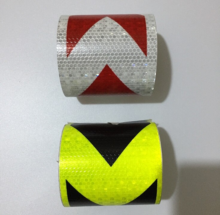 10cm*1M Self-adhesive PVC Reflective Safety Tape Road Traffic Construction Site Reflective Sign