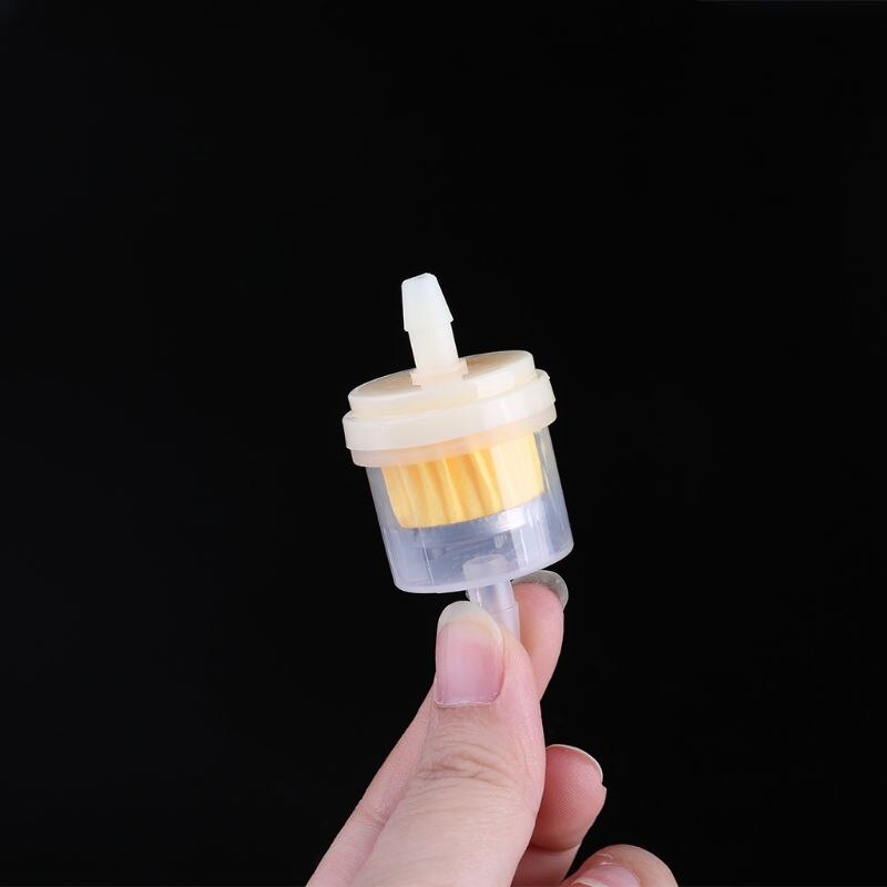 10x 4/25 ''4Mm Slang Motorfiets Scooter Benzine Filter Clear Inline Gas Brandstof