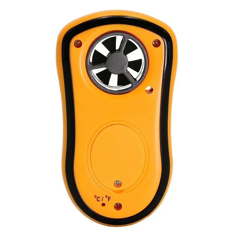 SHAHE Digitales Anemometer, Windgeschwindigkeitsmesser, 30 m/s, LCD-Handthermometer, Temperaturmessgerät, 10–45 °C, mit LCD-Hintergrundbeleuchtung