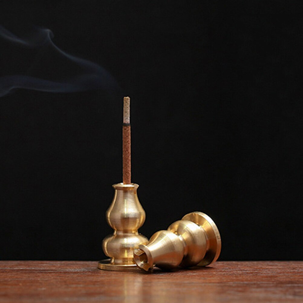 1Pc Draagbare Wierookbrander Wierookvat Hoge Wierook Plug Legering Koper Wierook Houder Kan Worden Vaste Wierook Spoel