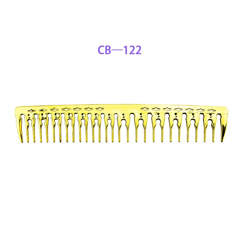 Peine de corte de pelo dorado galvanizado para barbería, peine para cortar Cabello, aceite, para salón, estilo de peluquería, Alta Temperatura: CB 122