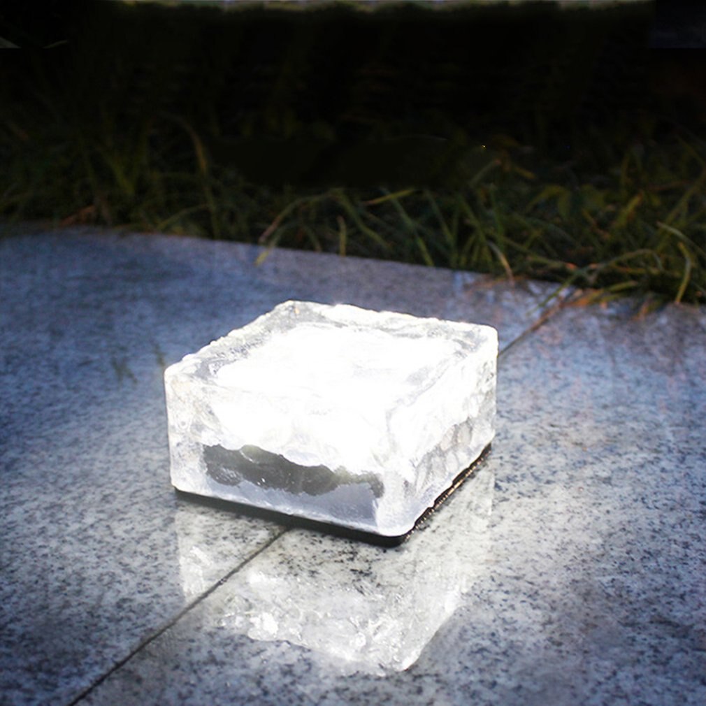 LED Solar Ice Brick Light Large Waterproof Solar buried ice flower tile lamp Outdoor Patio Park Decorative lighting