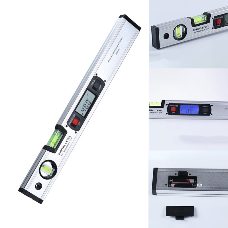 Digital Protractor Angle Finder Electronic Level 360 Degree Inclinometer Level Angle Slope Tester 400mm