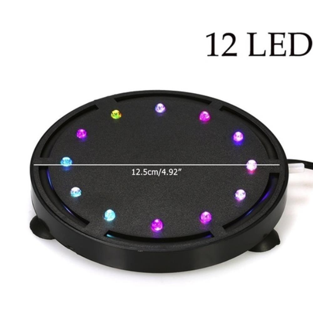 Kleurrijke 50/60hz aquariumlamp led luchtbel licht vissenkom aquarium water gras waterdicht ronde vorm 110-240v