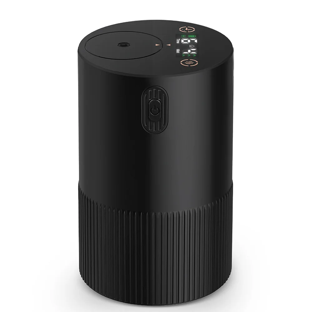 Diffusore di oli essenziali Diffusore portatile senza fili Funziona a batteria per diffusori di profumo ricaricabili USB per auto, uffici, casa: bianca