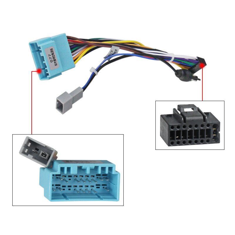 16-pin Car Aftermarket Stereo Wiring Harness Adapter for Honda/Acura/Mazda/Suzuki(99~07)