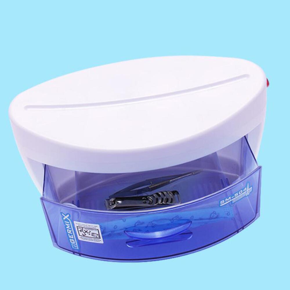 Sterilisator Box Desinfectie Nail Art Boren Zwart Nail Art Gereedschap Sterilisator Doos Manicure Boren Nail Cleaner Tool