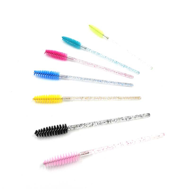 Crystal Disposable Lash Makeup Brush Applicator Styling Tools Individual Mini Mascara Wand Brush Eyelash extension