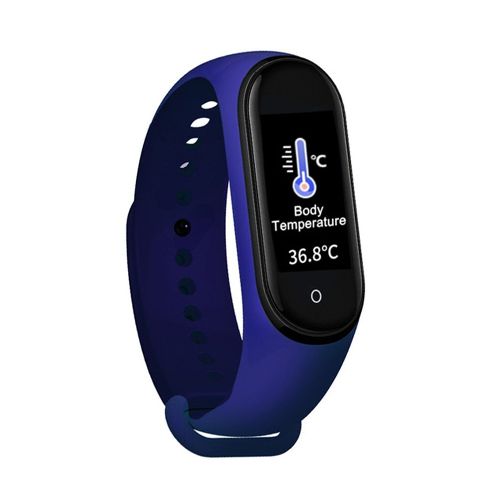 MT10 Smart Fitness Armband Band Met Meten Druk Pulse Meter Sport Activiteit Tracker Mannen Vrouwen Horloge Polsbandje: blue