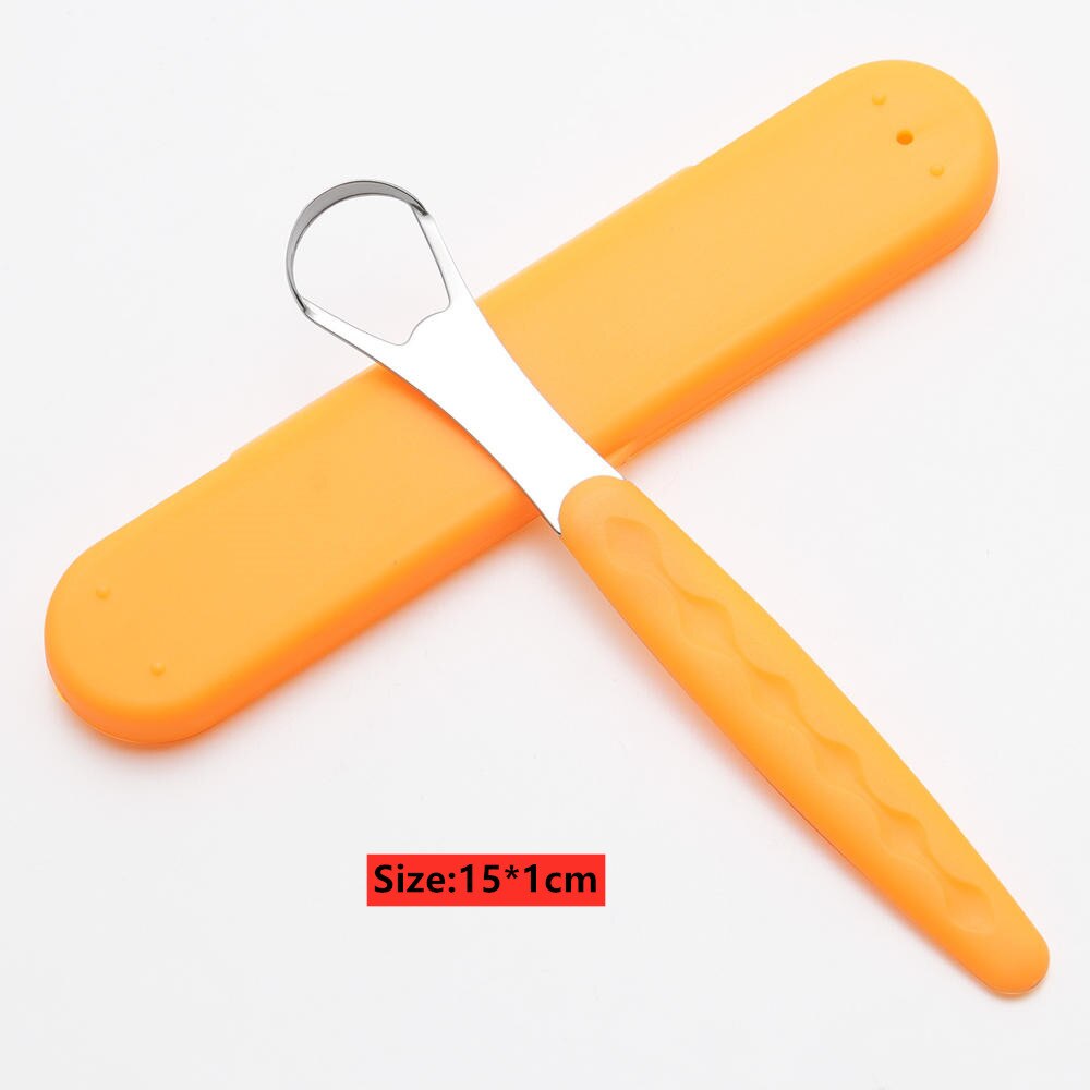 6 Colors Tongue Scraper Tongue Cleaner Handle Tongue brush Plastic Scraper Tounge Oral Mouth Hygiene Dental Care: A4