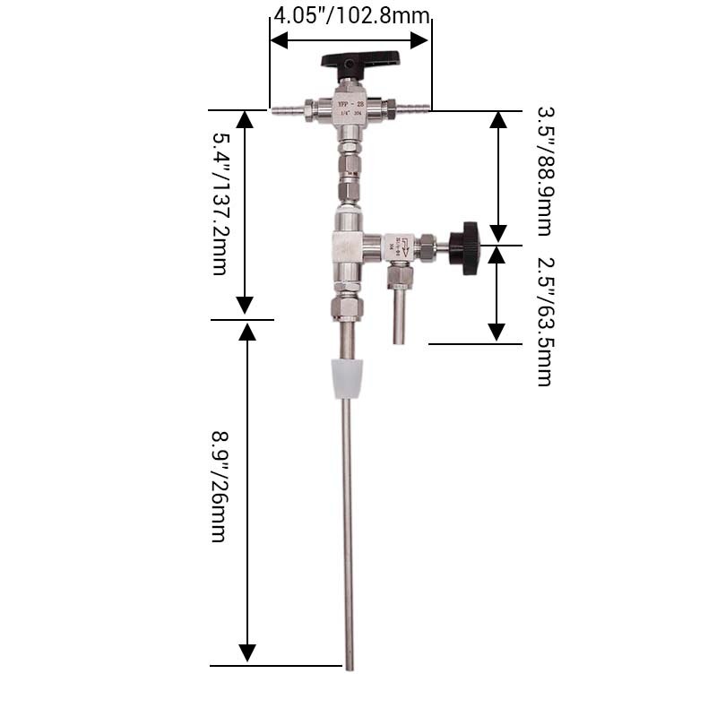 Counter Pressure Bottle Filler 304 Stainless Steel Homebrew Bottling Tool Brand