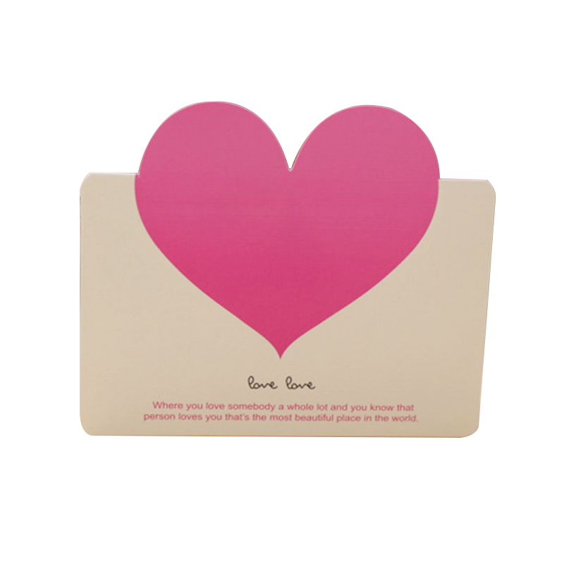 Love Heart Card Birthday Valentine's Day Greeting Heart Message Card Wedding Guest Cards: card8