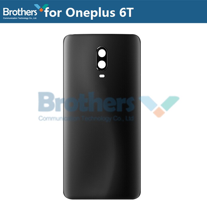 Original Battery Housing for Oneplus 6 6T Battery Door for Oneplus 6 Back Case Back Cover Door Back Housing Phone Replacement: Matte Black for 6T