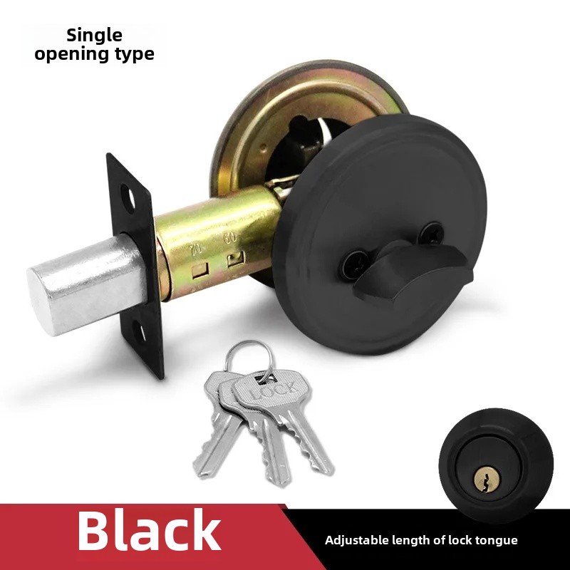 Invisible Door Lock Closed Circuit Indoor Single Side Assistive Dark Door House Door Lock Channel Lock Glass Door Lock With Fram: Yellow