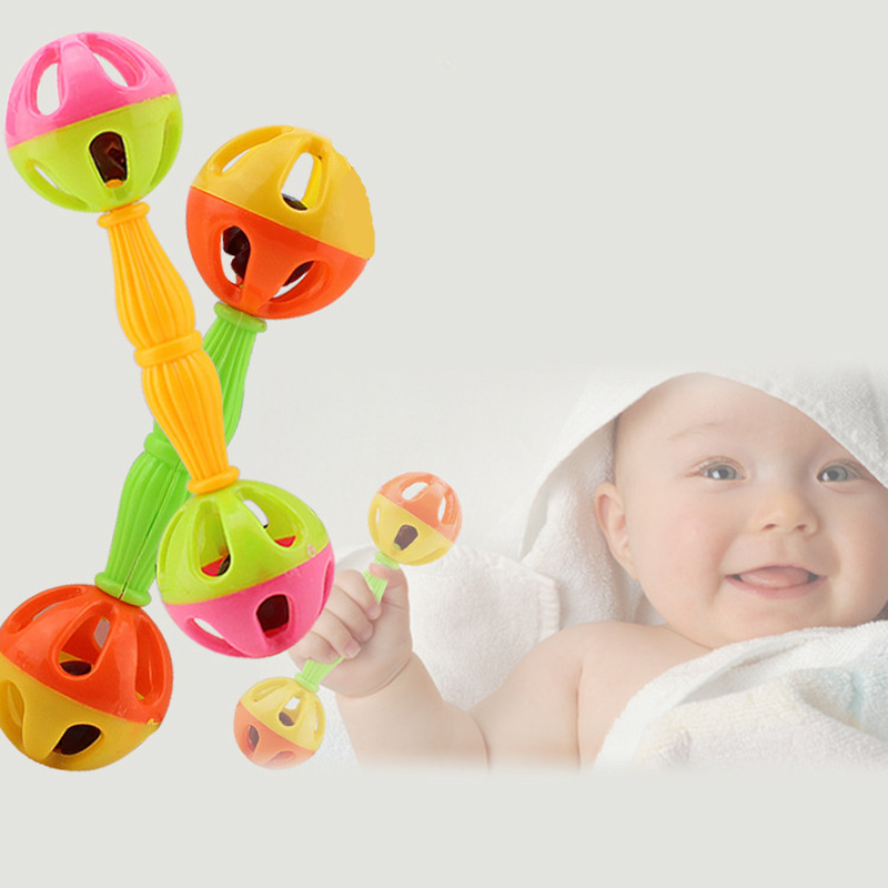 1Pc Baby Rammelaars Speelgoed Intelligentie Grijpen Tandvlees Plastic Hand Bell Rammelaar Grappige Educatief Mobiles Speelgoed Verjaardagscadeautjes