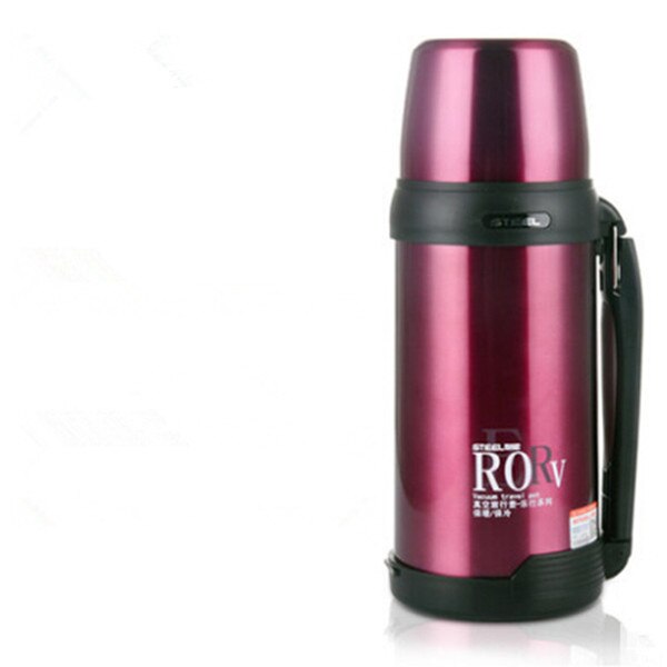 304 Stainless Steel Thermos 1000ml 1500ml 1800ml Termos Coffee Vacuum Flasks Thermoses Travel Thermos Bottle: 1500ml / Red