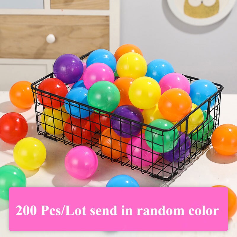 200 Pcs Kids Toy Balls Colorful Ocean Ball Soft Plastic Eco-Friendly Water Pool Ocean Wave Ball Pit Toys for Baby Dia 5.5cm: QC0031CAISE200