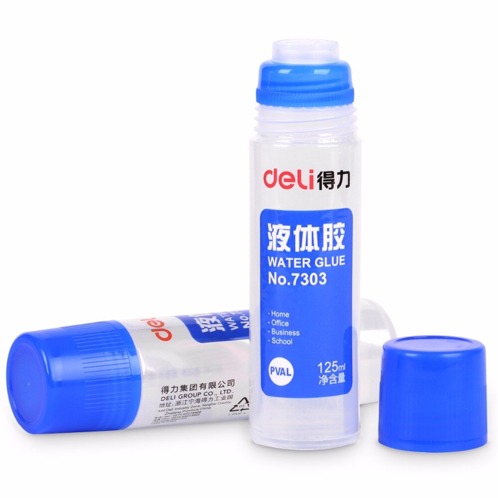 Deli 125ml Water Liquid Glue PVAL Adhesive Paper Crafts DIY Superglue School Office Supplies Stationery Store Business Home Tool