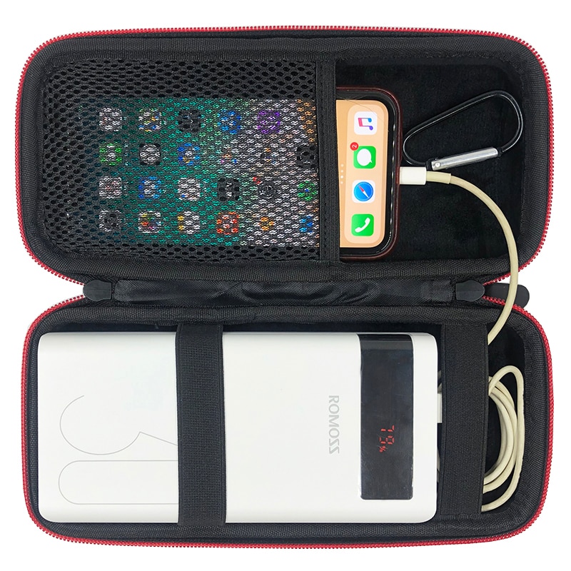 Newest EVA Hard Portable Case for Romoss Sense 8+ 30000mAh Mobile Power Cover Portable Battery Power Bank Phone Bag