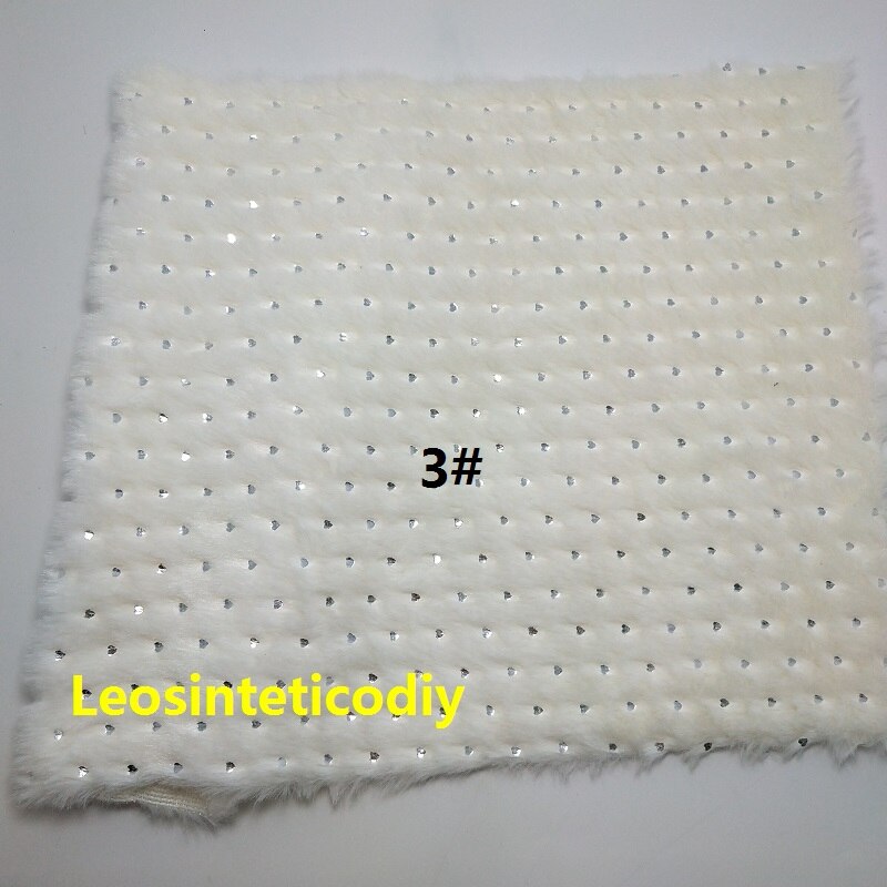 1pc 21 x 29cm synthetisch leer, cuero sintetico imitatiebontleer met zilveren hartjes voor het maken van strikken en accessoires  t62: 3