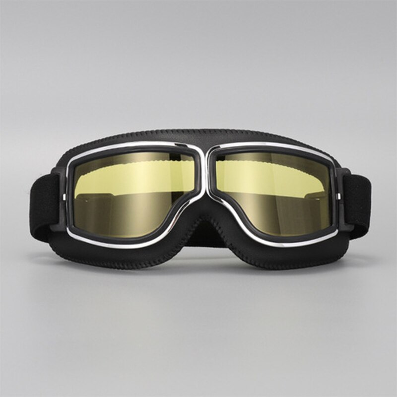 Vintage Motorcycle Goggles Retro Motorbike Scooter Biker ATV Glasses Universal Helmet Goggles Foldable Vintage Off-Road: style 5