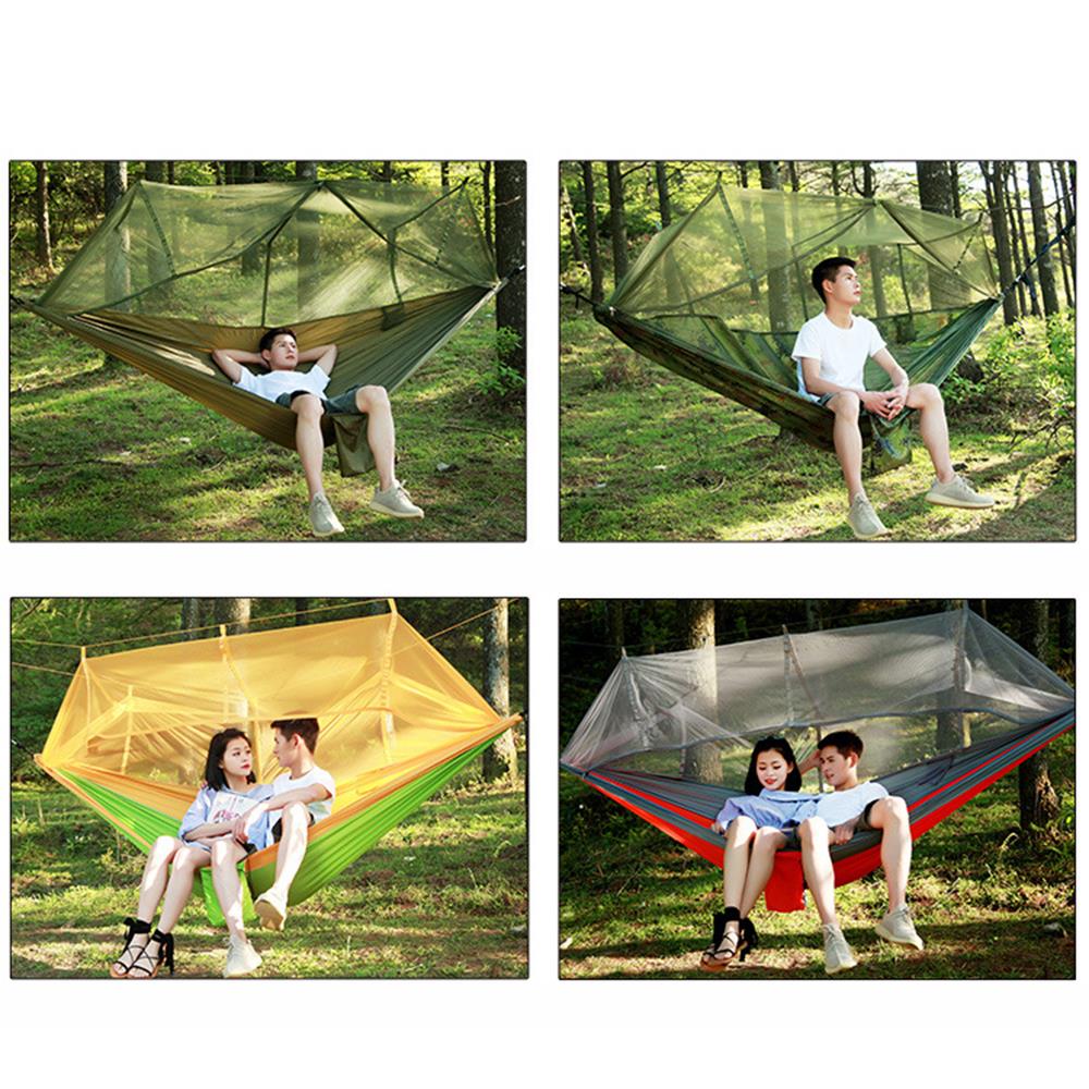 4 färg nylon myggnät tält hängmatta robust hängande camping tält soffa hållbar praktisk gung hängande säng resa utomhus