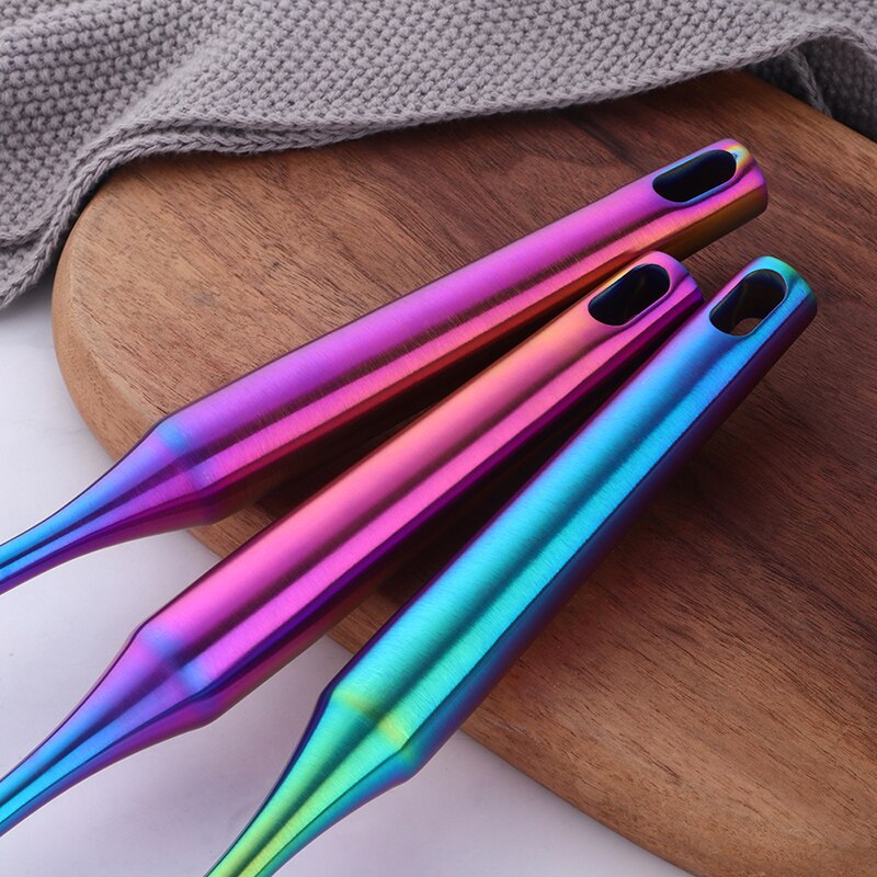 1/4 pcs Rose Gold Kitchen Accessories Gold Matt Utensil Stainless Steel kitchenware Long Service Spoon Fork Fish Cooking Tool